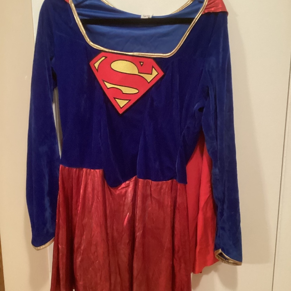 Superhero Costume Dress - Blue and Red